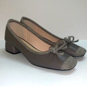 C. Paravano Ballet Block Heel Shoes (Nina)